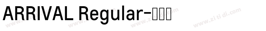 ARRIVAL Regular字体转换